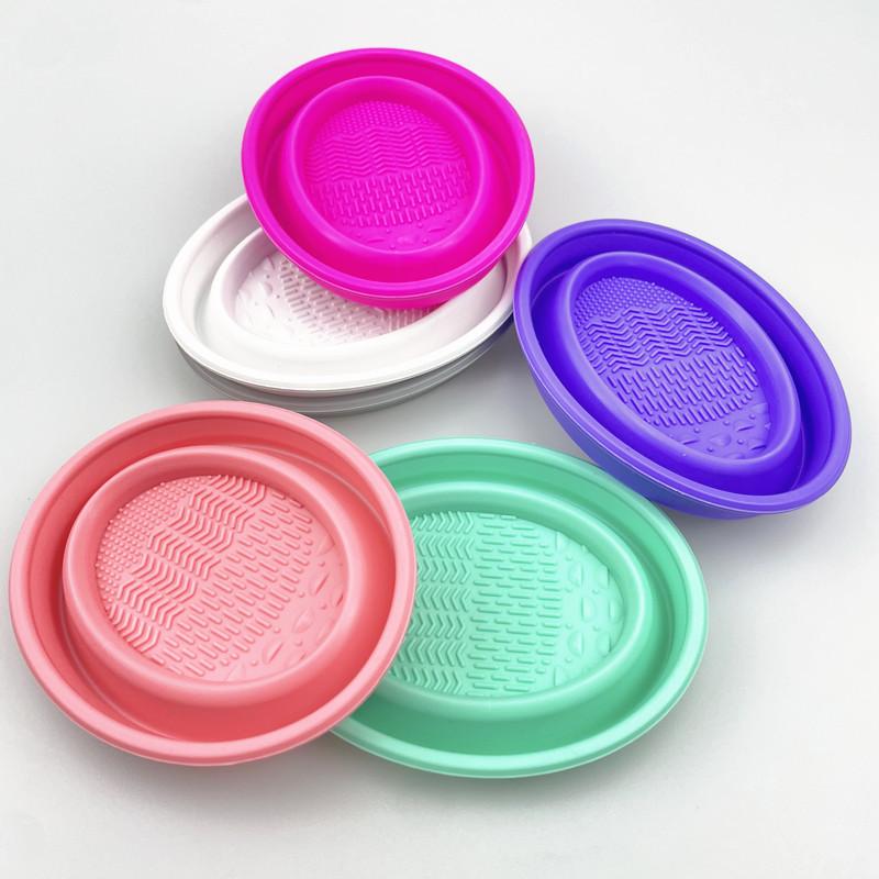 Beauty Makeup Eyeshadow - Cleaner Folding Powder Soft Silicone Makeup