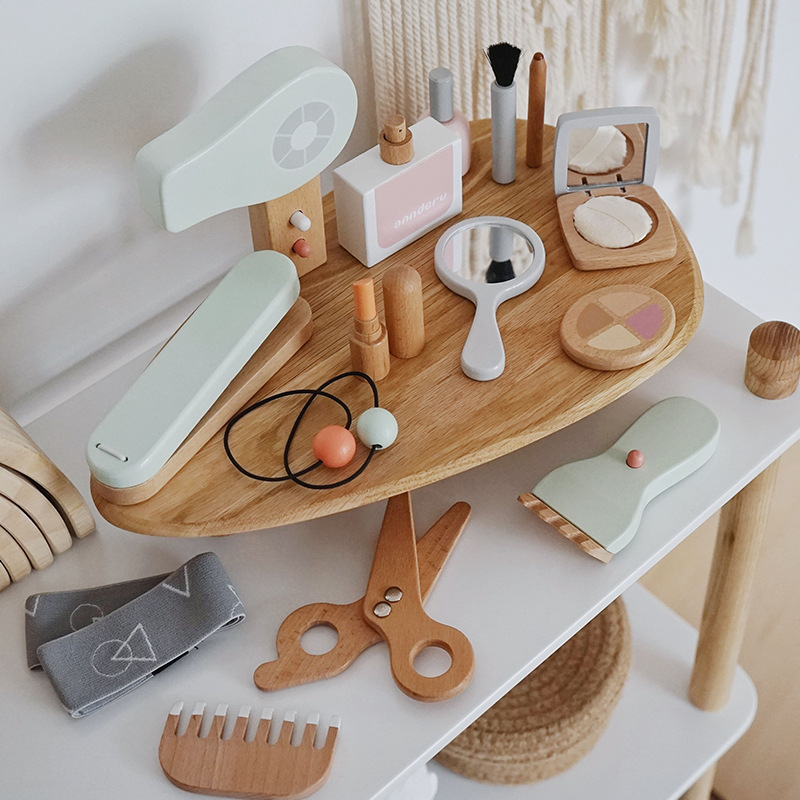 Beauty Makeup Games - New Children Wooden Simulation Makeup Toy