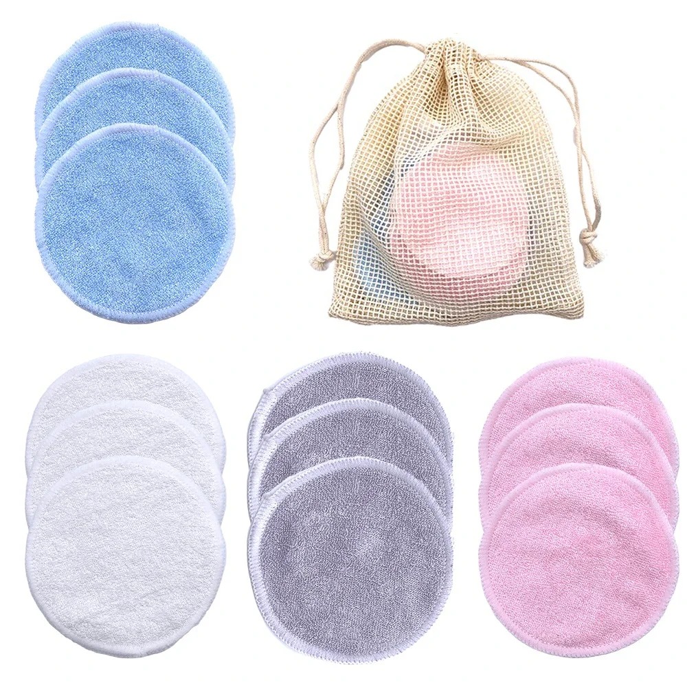 Kiss Beauty Makeup Remover - 10PC Reusable Makeup Remover Pads Washable