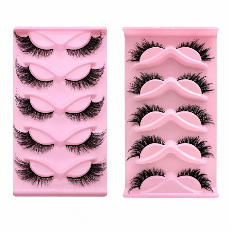 Beauty Makeup Look - 5 Pairs 2 Styles Wispy False