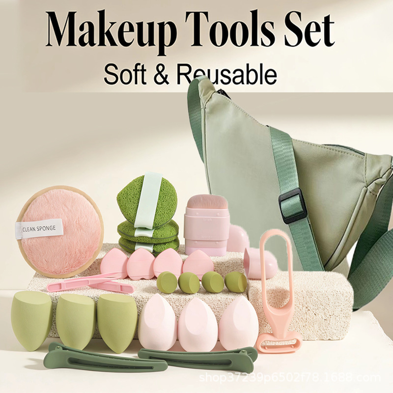 Stylish Dumpling Bag with 23 P - Beauty Makeup Gift Sets recension och pris
