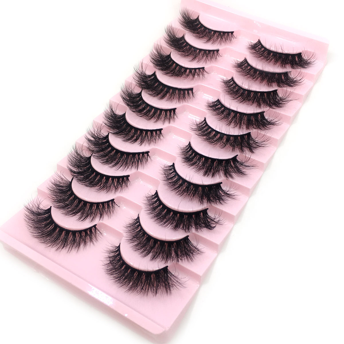NEW 10 Pairs 6D Faux Mink Eyel - Beauty Full Makeup recension och pris