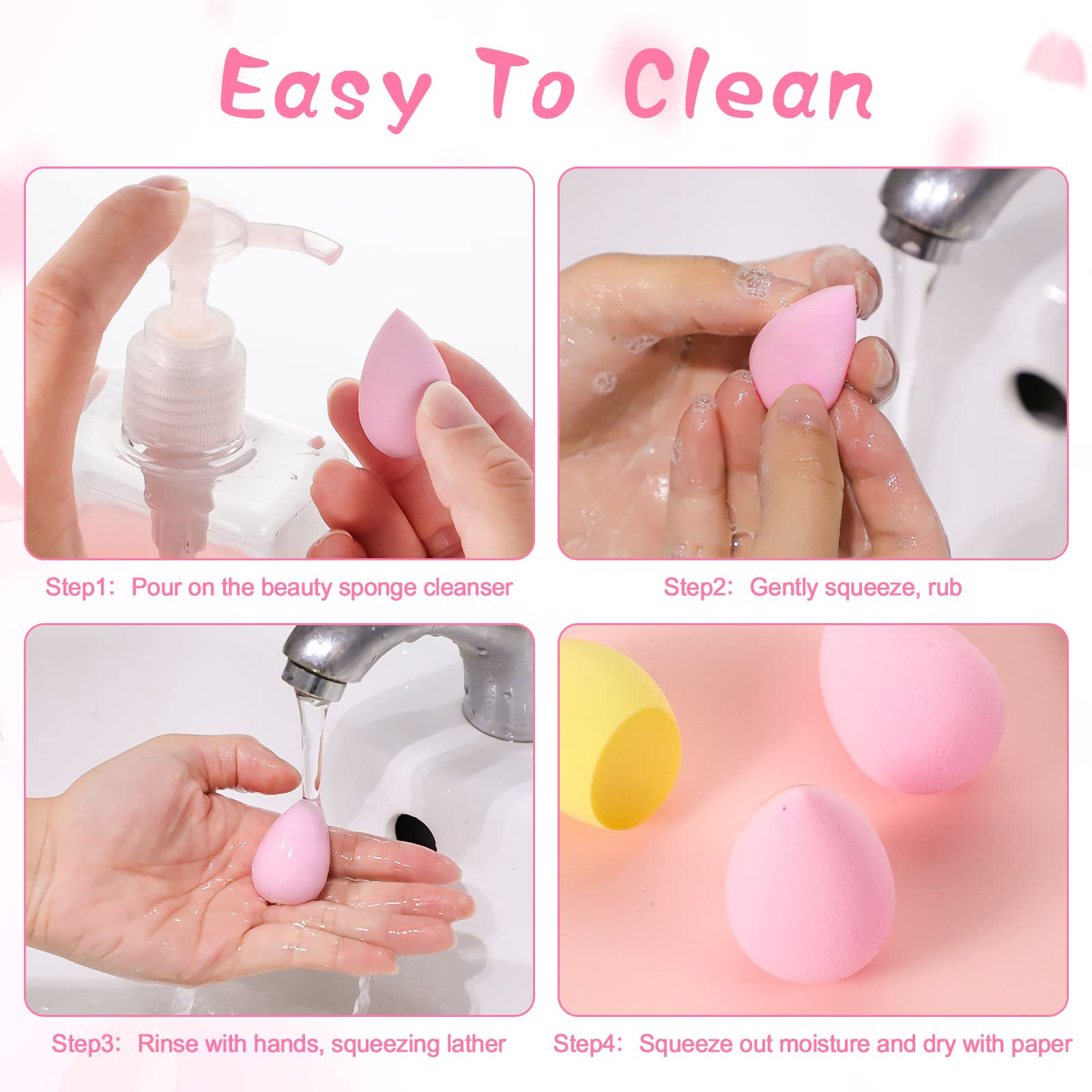 15 Pcs Makeup Sponge Set, Beau - Beauty Blender In Makeup recension och pris