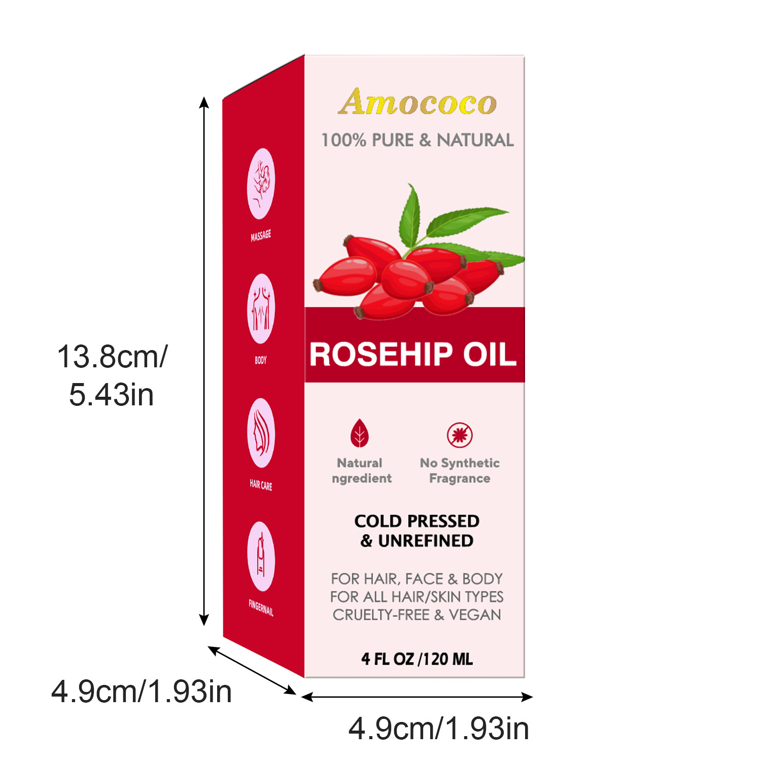 Amococo 2pcs Jojoba Oil and Ro - Pure Beauty Hair & Makeup recension och pris