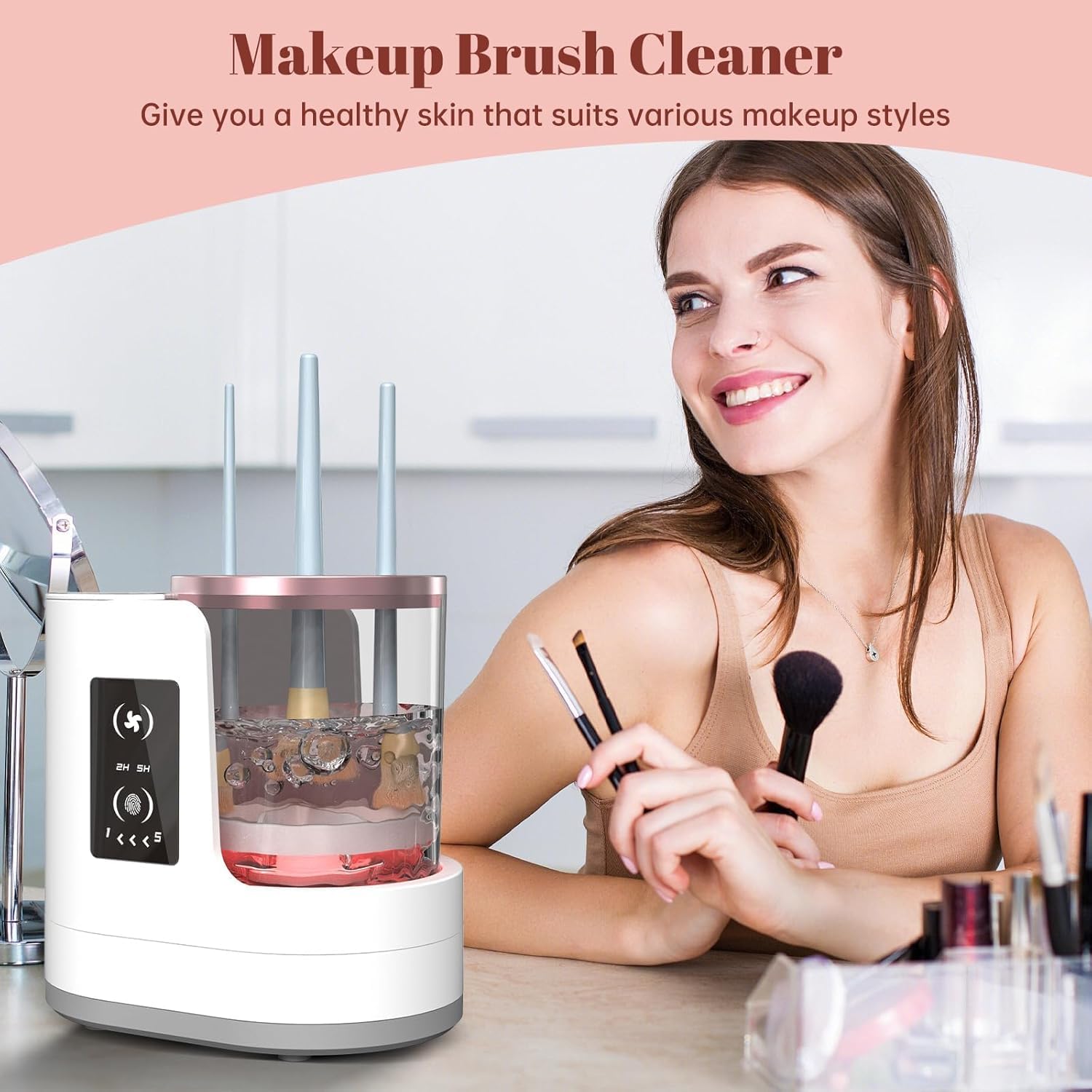 Automatic Rotating Makeup Brus - Beauty Home Makeup recension och pris