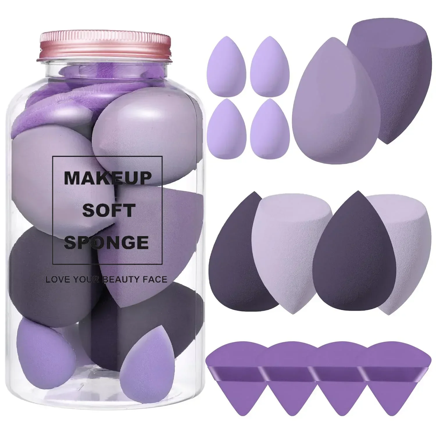 12/14Pcs Makeup Sponge Blender - Beauty Blender In Makeup recension och pris