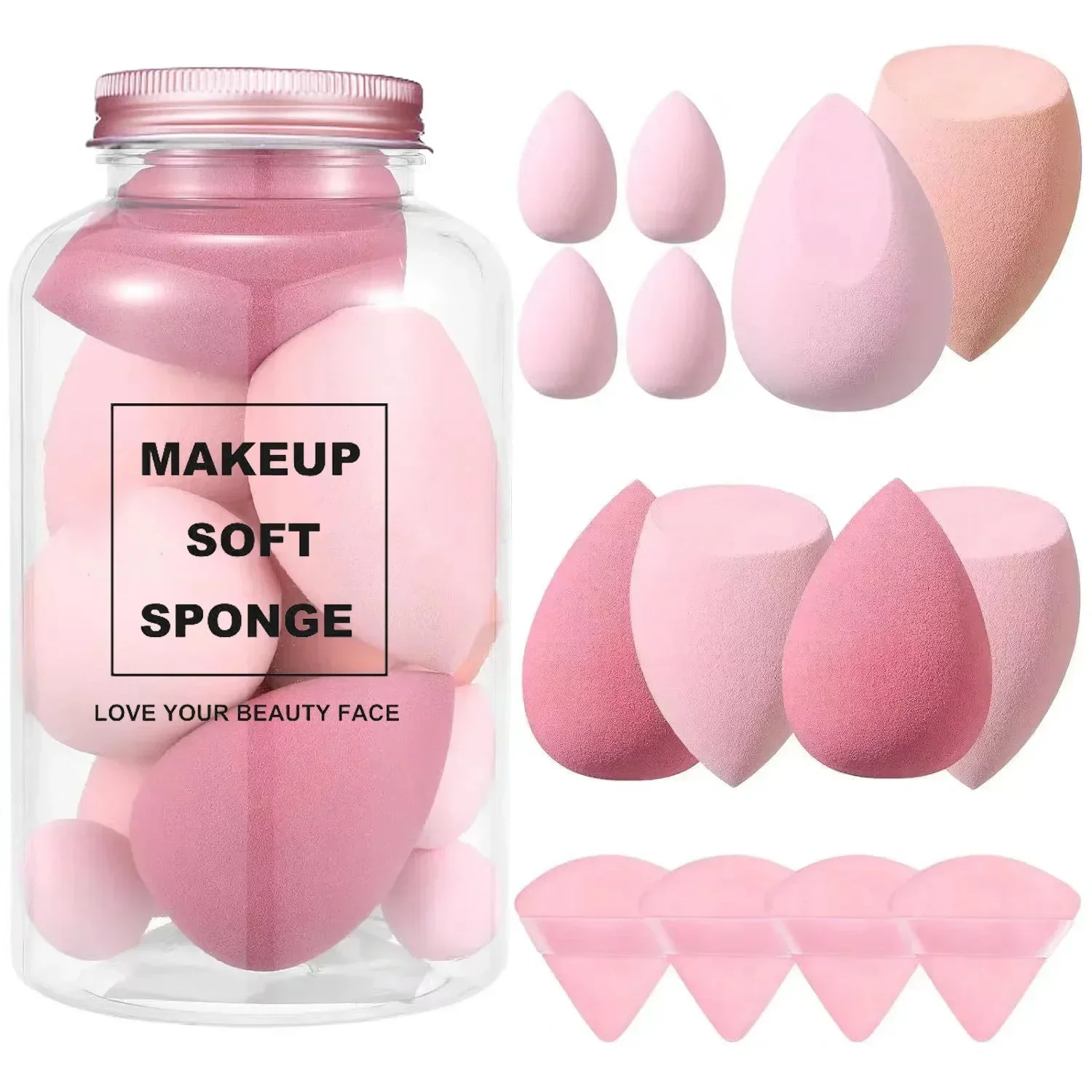 12/14Pcs Makeup Sponge Blender - Beauty Blender In Makeup recension och pris