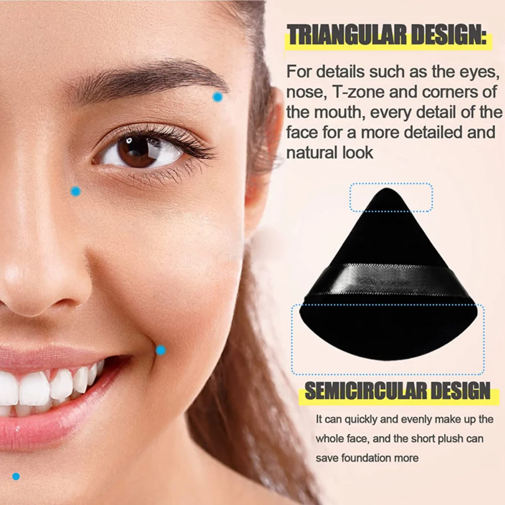 2/6Pcs Triangle Powder Puff Fa - Beauty Blender In Makeup recension och pris