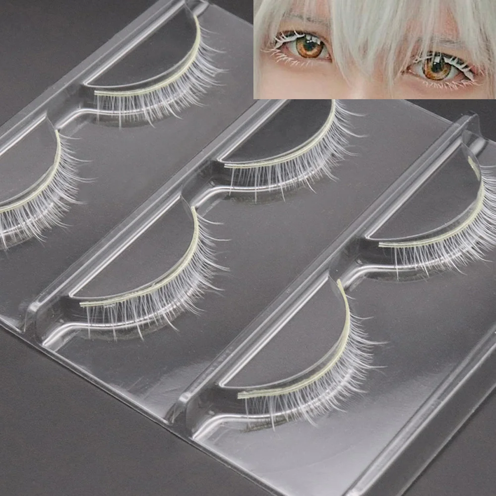 Hot 3pair White Eyelashes Make - Beauty Full Makeup recension och pris