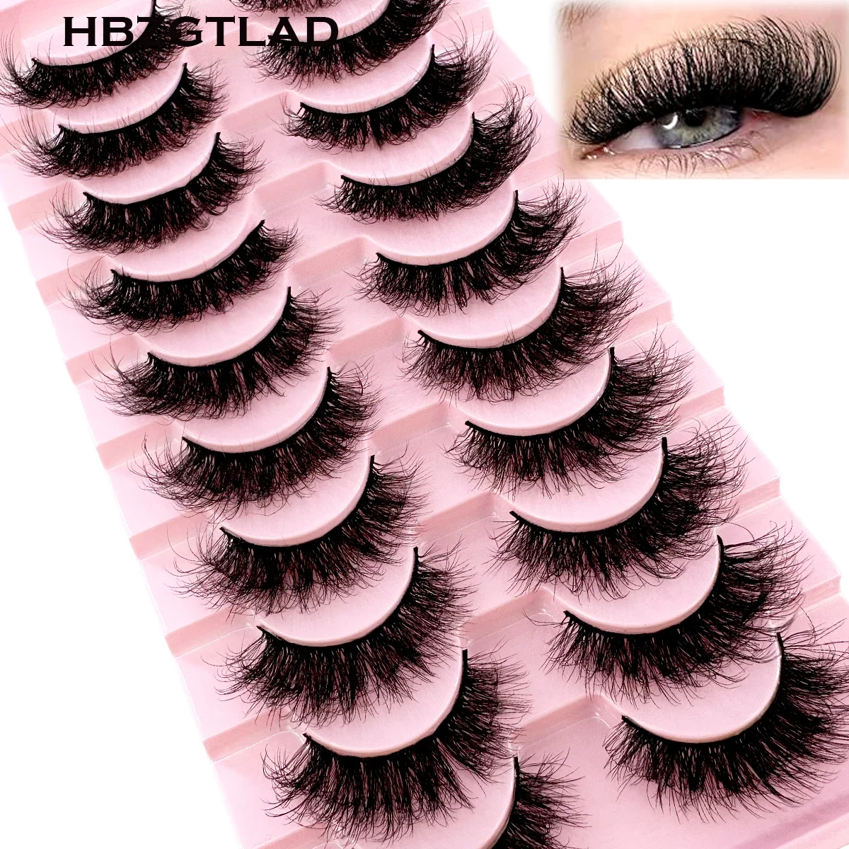 AMSDCN 10 Pairs Artificial Min - Beauty Full Makeup recension och pris