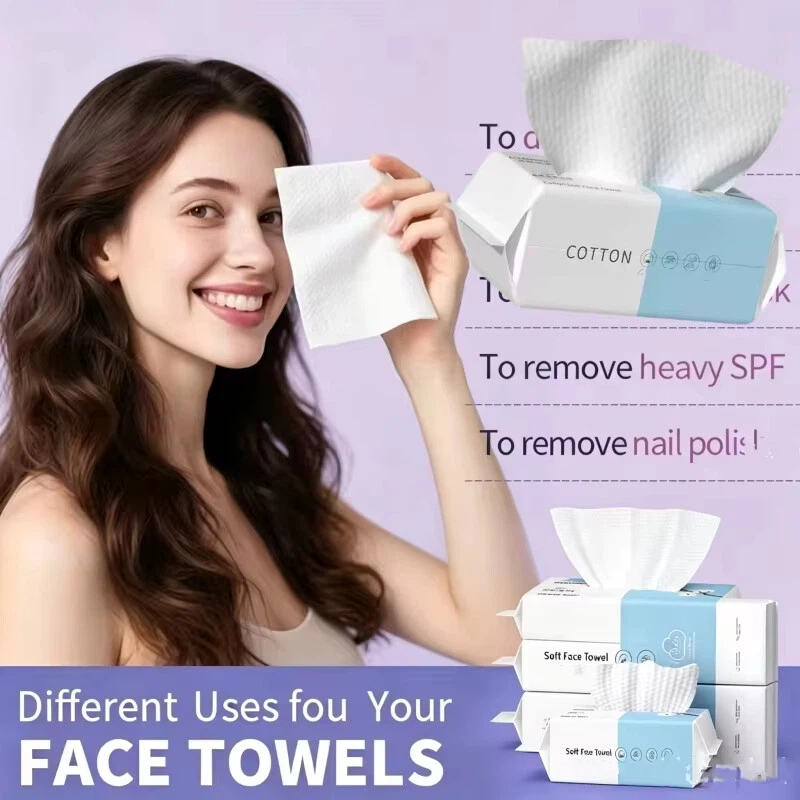 Thick Disposable Facial Towels - Kiss Beauty Makeup Remover recension och pris