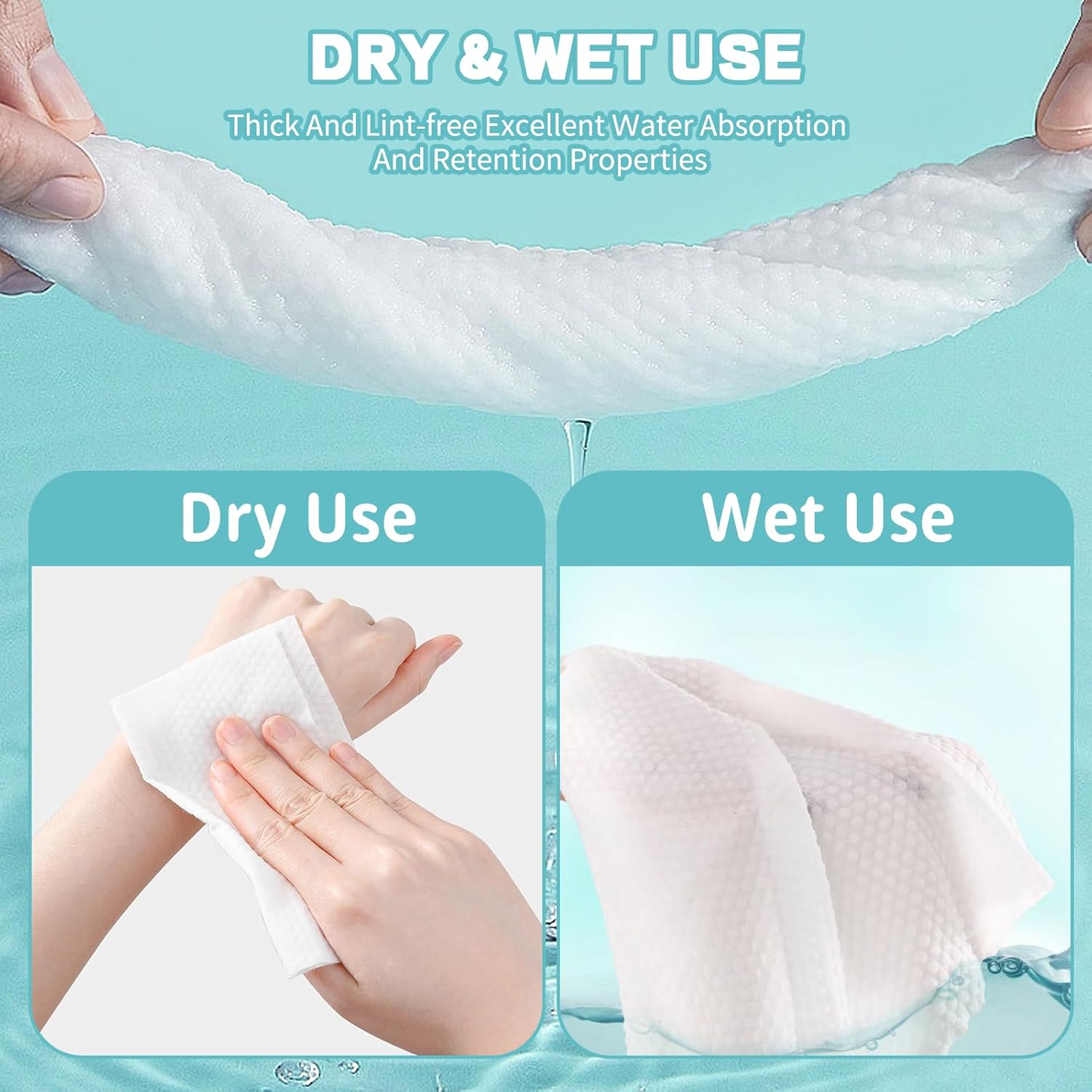Thick Disposable Facial Towels - Kiss Beauty Makeup Remover recension och pris
