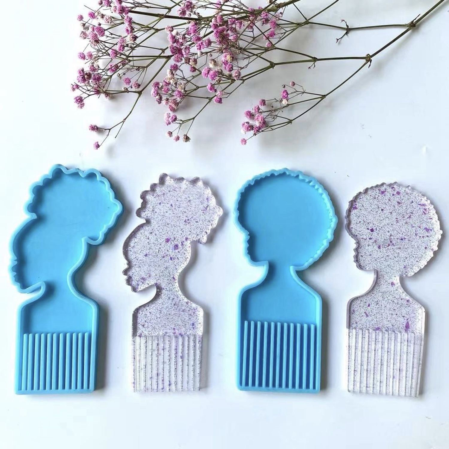 ABQR Afro Female Hair Pick Com - Beauty & Makeup Katia Di Paola recension och pris